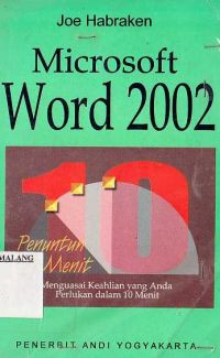 Image of Microsoft Word 2002